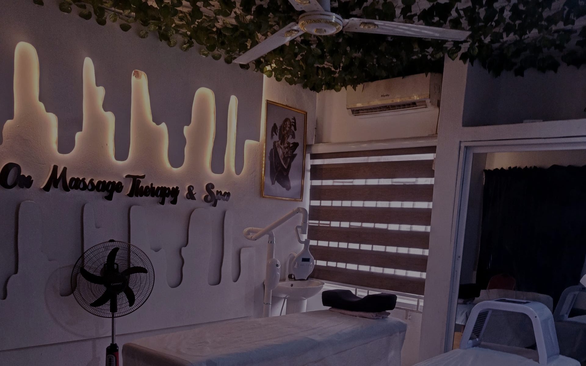 Treatment room at Dot On Massage Therapy & Spa